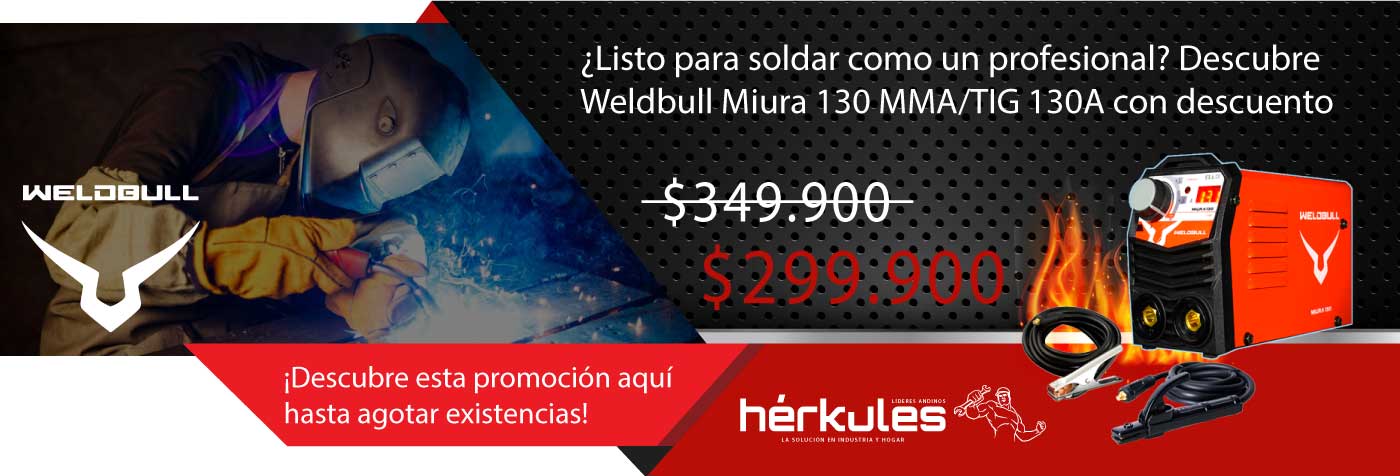 Promoción Weldbull Miura 130 Promoción Weldbull Miura 130