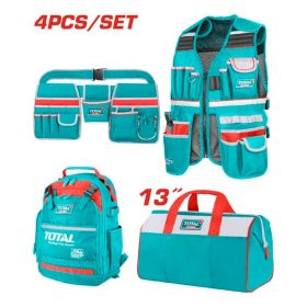 Juego de porta herramienta x 4 pzs super Total