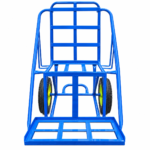 Carretilla Zorra de carga canastera 400 kg rueda inflable (Buggy doble nivel) - Imagen 3