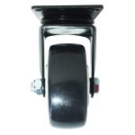 Rodachina 3" sin freno, Blanca Plano Giratorio 100mm 120Kg - Imagen 3
