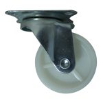 Rodachina 2 1/2" Nylon Sin Freno, Giratoria Blanca Marca Hérkules - Imagen 2