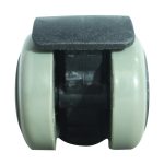 Rodachina de espigo, Silla de oficina 2" Negra con gris, Sin Freno Marca Macho (5 Unidades) - Imagen 3