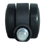 Rodachina de espigo, Silla de oficina 2" Negra, Sin Freno Marca Macho (5 Unidades) - Imagen 4