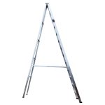 Escalera 13 pasos tijera de 12 peldaños en aluminio 3.90 mts. Max Escaleras - Imagen 2