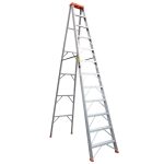 Escalera Tijera 12 pasos 11 peldaños en aluminio con Tapa Plástica Marca Máx Escaleras