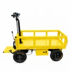 Carro Transportador Eléctrico De Carga 800 W 150 X 80 X 40 Cm 1Ton 48V 20.Ah Freno De Pedal Amarillo Más Carga (Kel-150Fpm)