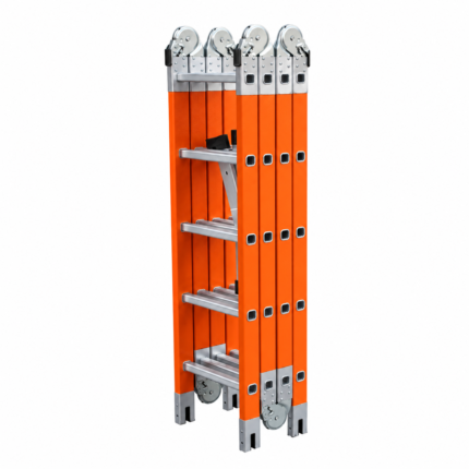 Escalera 20 pasos multipropósito 4x5 en fibra de vidrio Max Escaleras